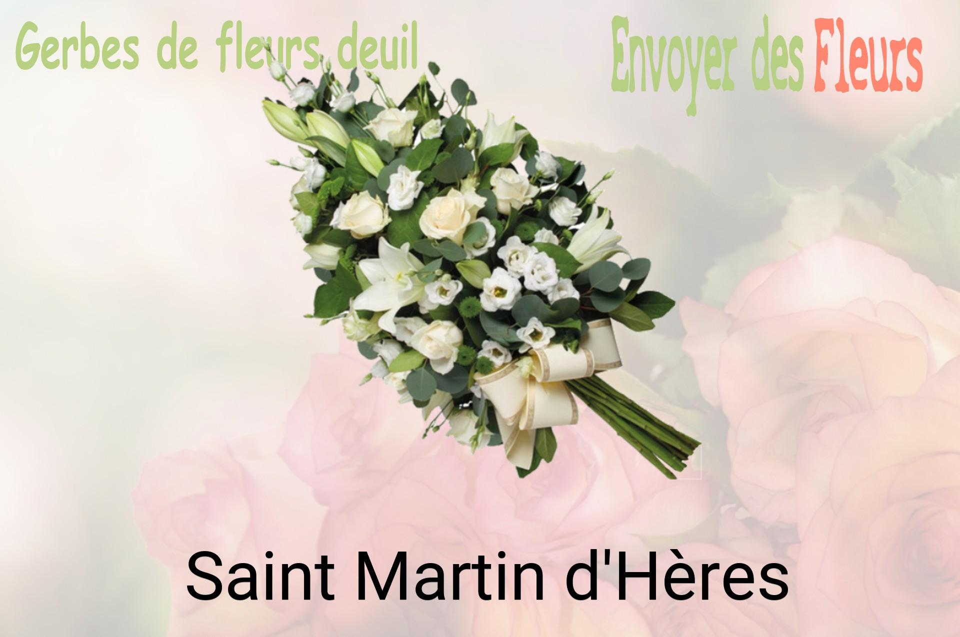 Gerbe de fleurs de deuil livrée à Saint-Martin-d'Hères